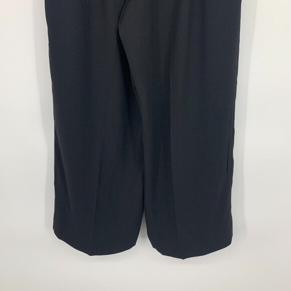 J.Crew Pants Black Pull On Wide Leg Cropped 365 Crepe - Picture 9 of 9
